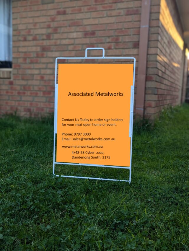 Vertical Real-Estate Sign Holder | Associated Metalworks